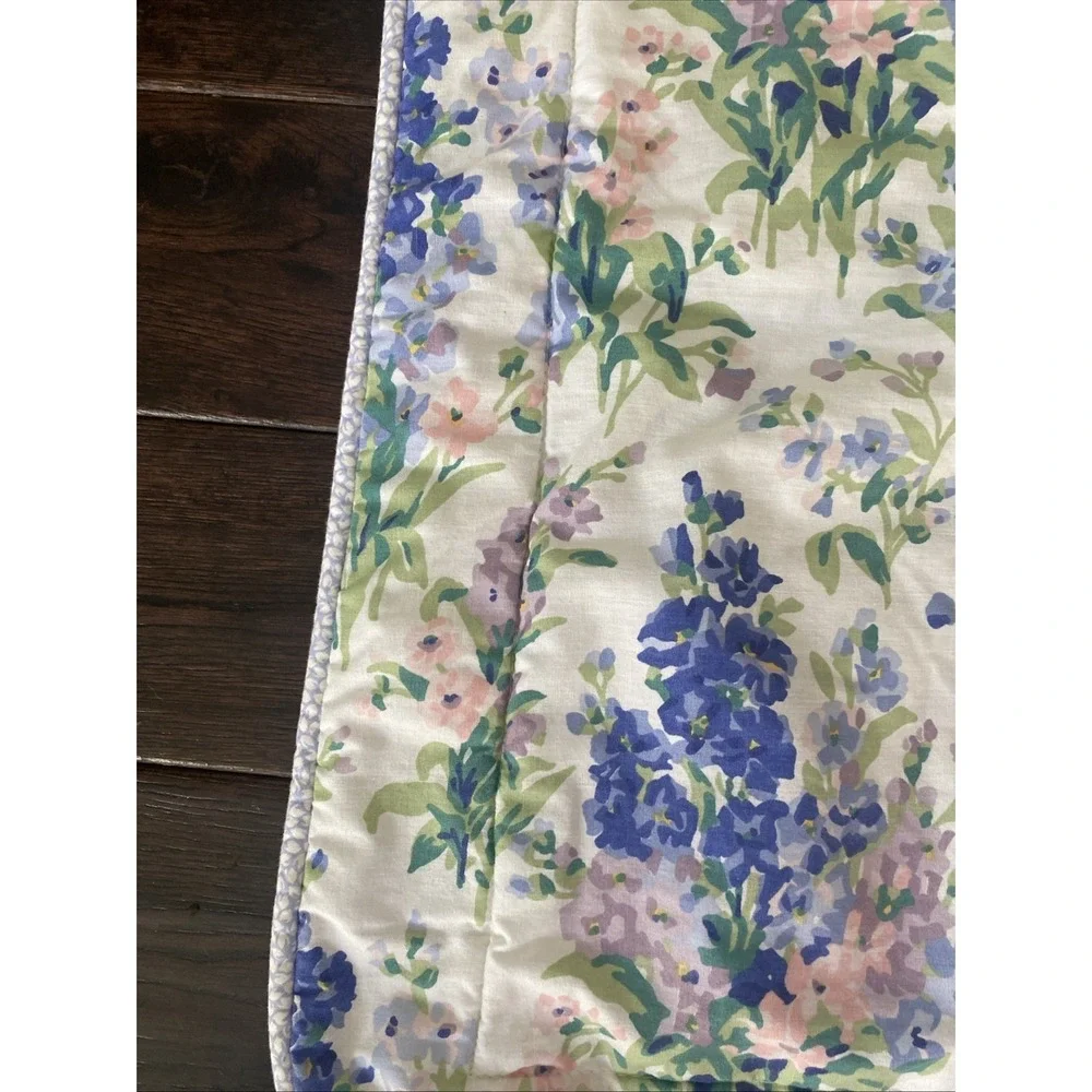 2 Vintage Laura Ashley Abbeville Stocks Standard Pillow Shams Padded Top